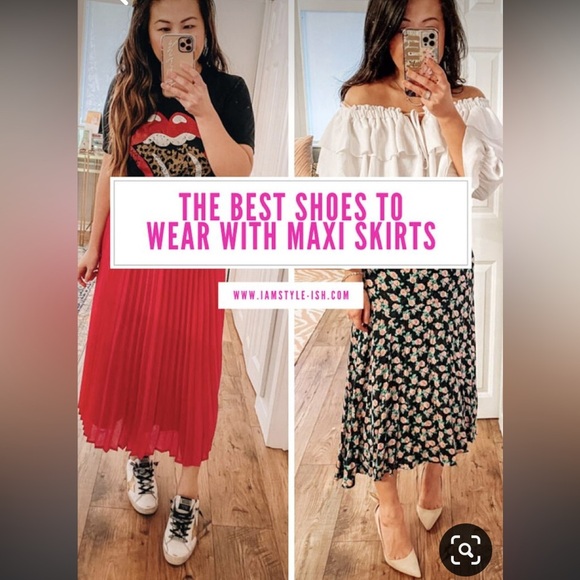 BOCA BAY ABOVE MIDI SKIRT SIZE L Navy Orange Boho - Picture 10 of 10